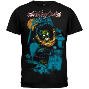Men’s Vintage Rock Band Graphic T-Shirt – Mötley Crüe Asylum Print