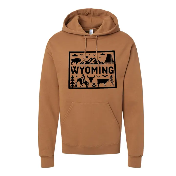 Unisex Wyoming Graphic Hoodie – Western Style