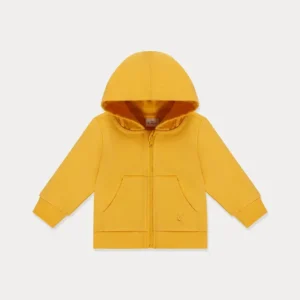 Kids’ Yellow Zip-Up Hoodie – Everyday Comfort