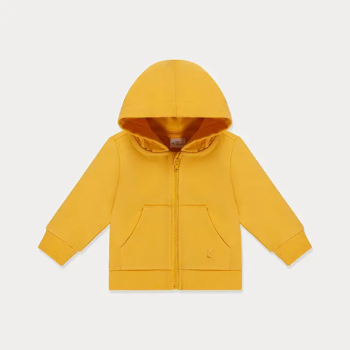 Kids’ Yellow Zip-Up Hoodie – Everyday Comfort