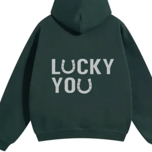 Unisex Graphic Hoodie – “Lucky You” Print